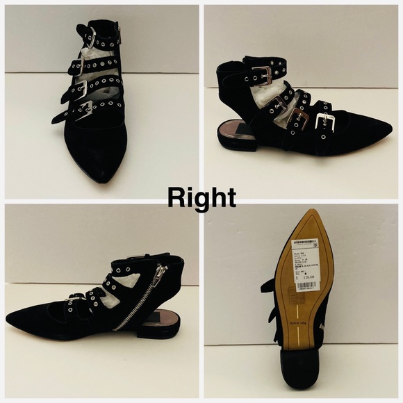 Dolce Vita Black Suede Flats - Picture 4 of 8